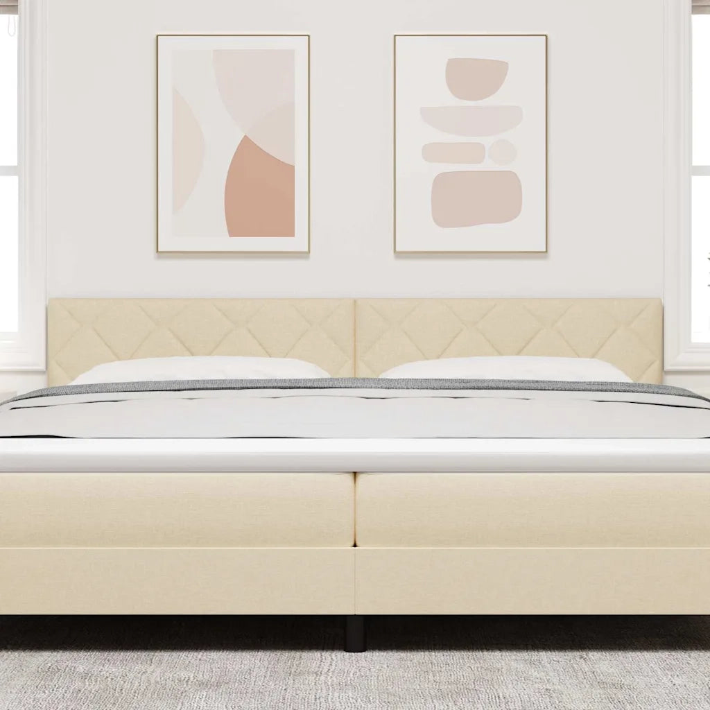 Testiera | Testata Crema 200 cm Tessuto
