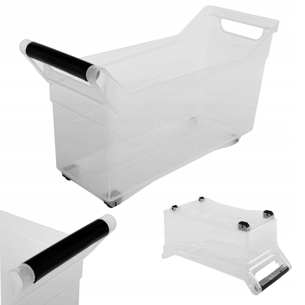 Contenitore organizer KADAX per mobili da cucina, con ruote, 48x17x25 cm, 17 litri.