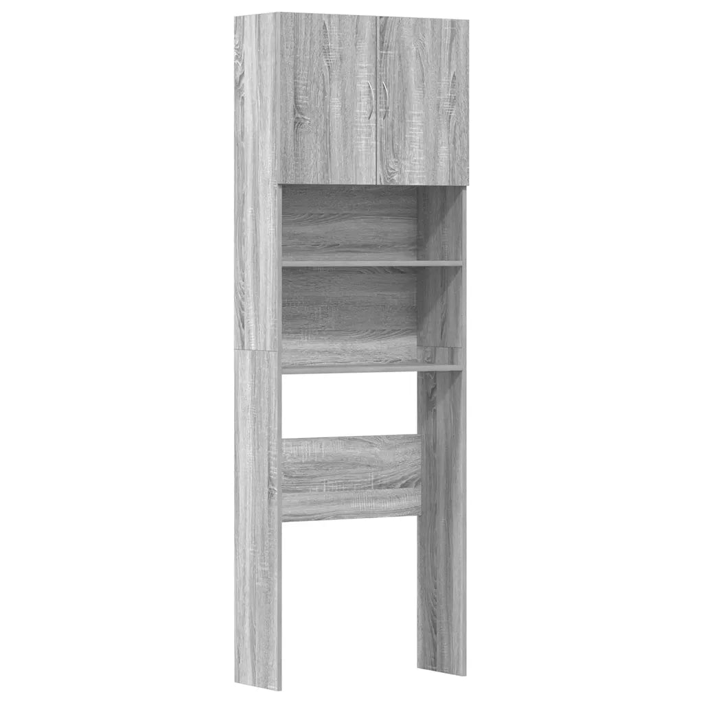 Mobile Lavatrice Grigio Sonoma 64x24x190 cm Legno Multistrato CFW7826054