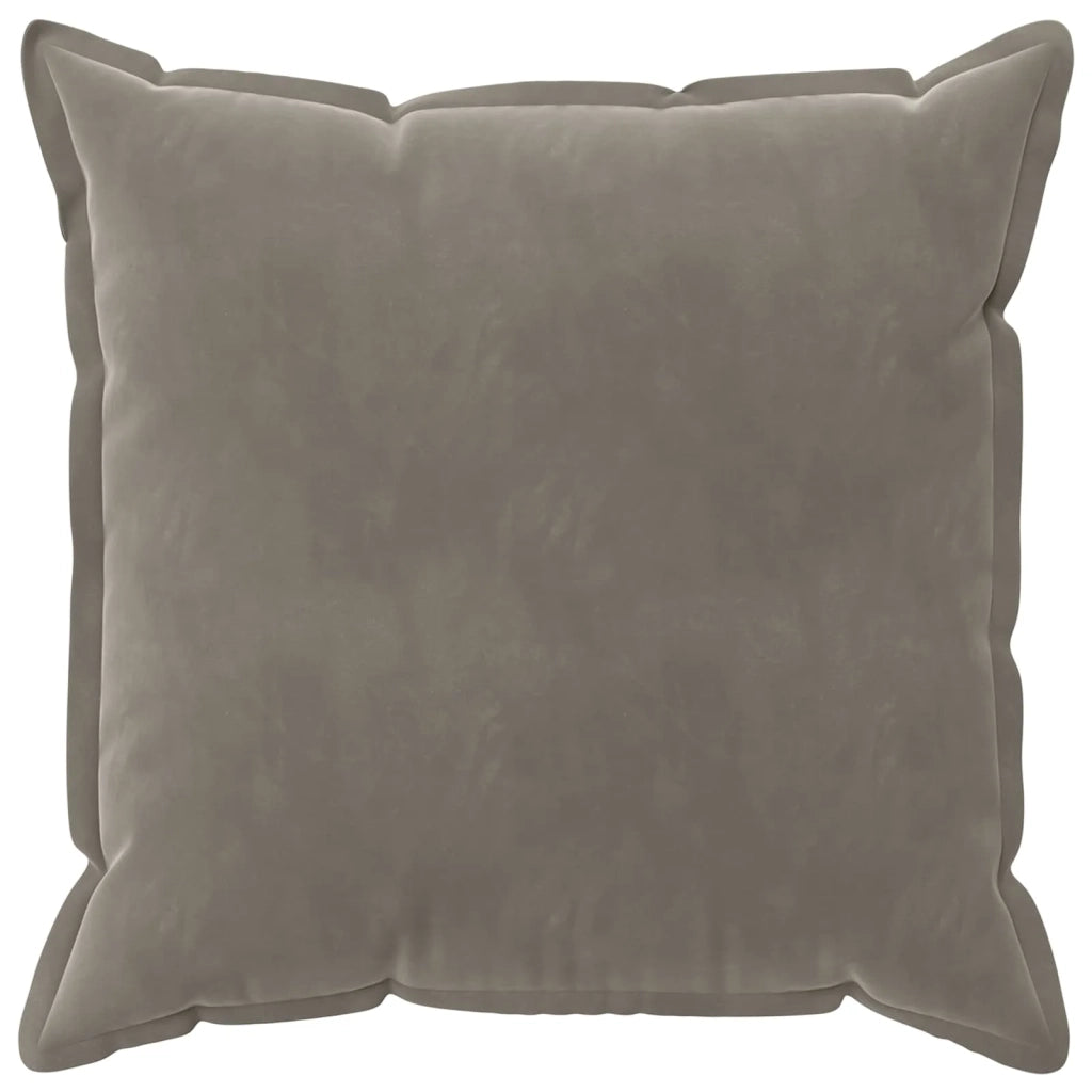 Federa 6 pcs HOUTEN Grigio Chiaro 60 x 60 cm Velluto 920664