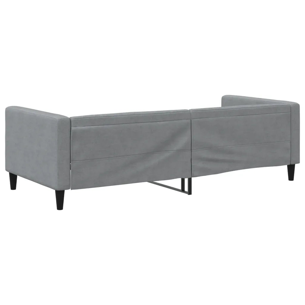 Letto singolo | Letto per adulti | Letto da Giorno Grigio Chiaro 90x200 cm in Tessuto