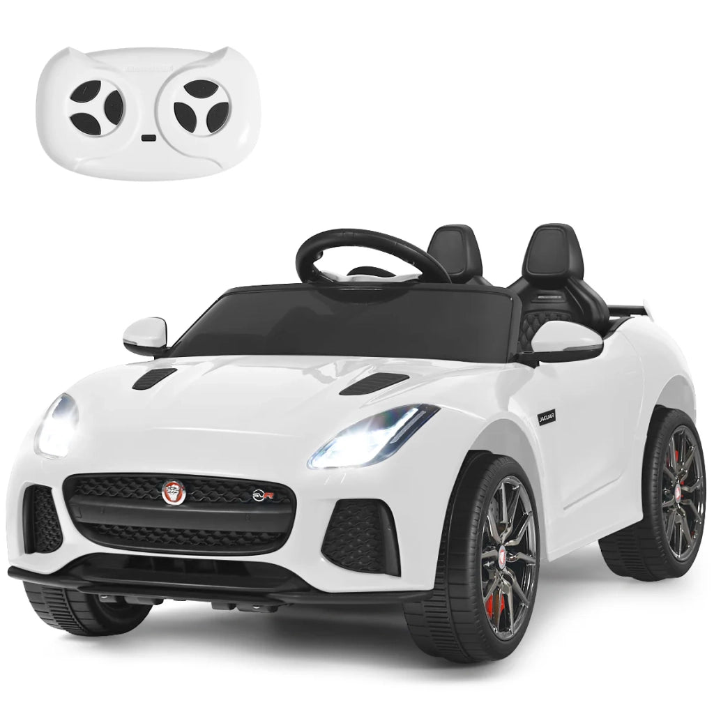 Auto elettrica per bambini 107,5 x 66 x 50 cm con telecomando 2.4G design elegante e sicurezza ottimale bianco PP 20_0014710