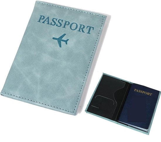 Organizzatore di viaggio RFID bloccante - Portafoglio personalizzato - Organizzatore di viaggio - Dimensioni 14x10cm - Design elegante
