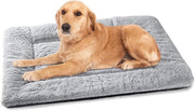 Letto per cani in piuma grande XL 112 x 71 cm grigio