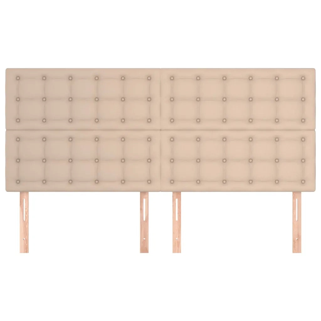 Testiera | Testata Cappuccino 160x5x118/128 cm in Similpelle