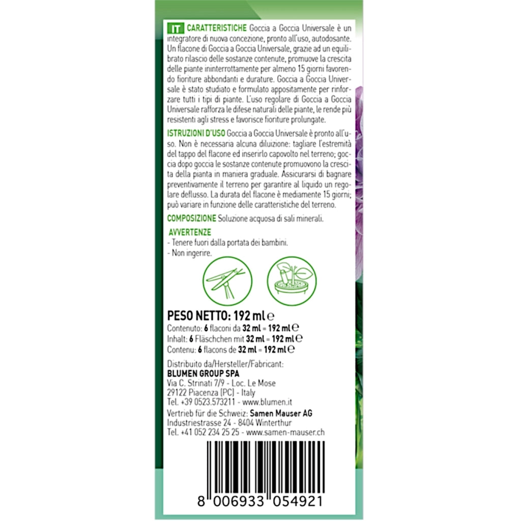 Fito SET 6 INTEGRATORI UNIVERSALE DA 32ML IN FIALE.