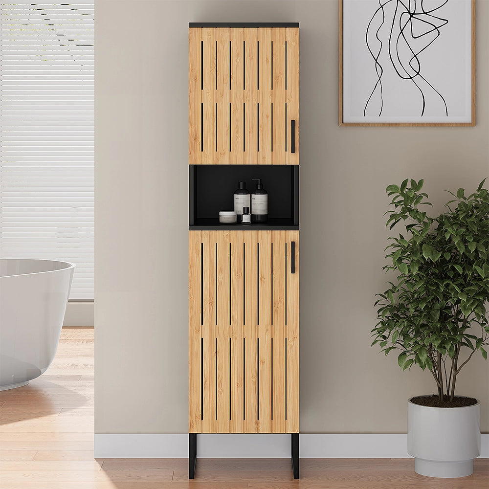 Vicco Mobiletto da bagno Bambù 35 x 145 cm