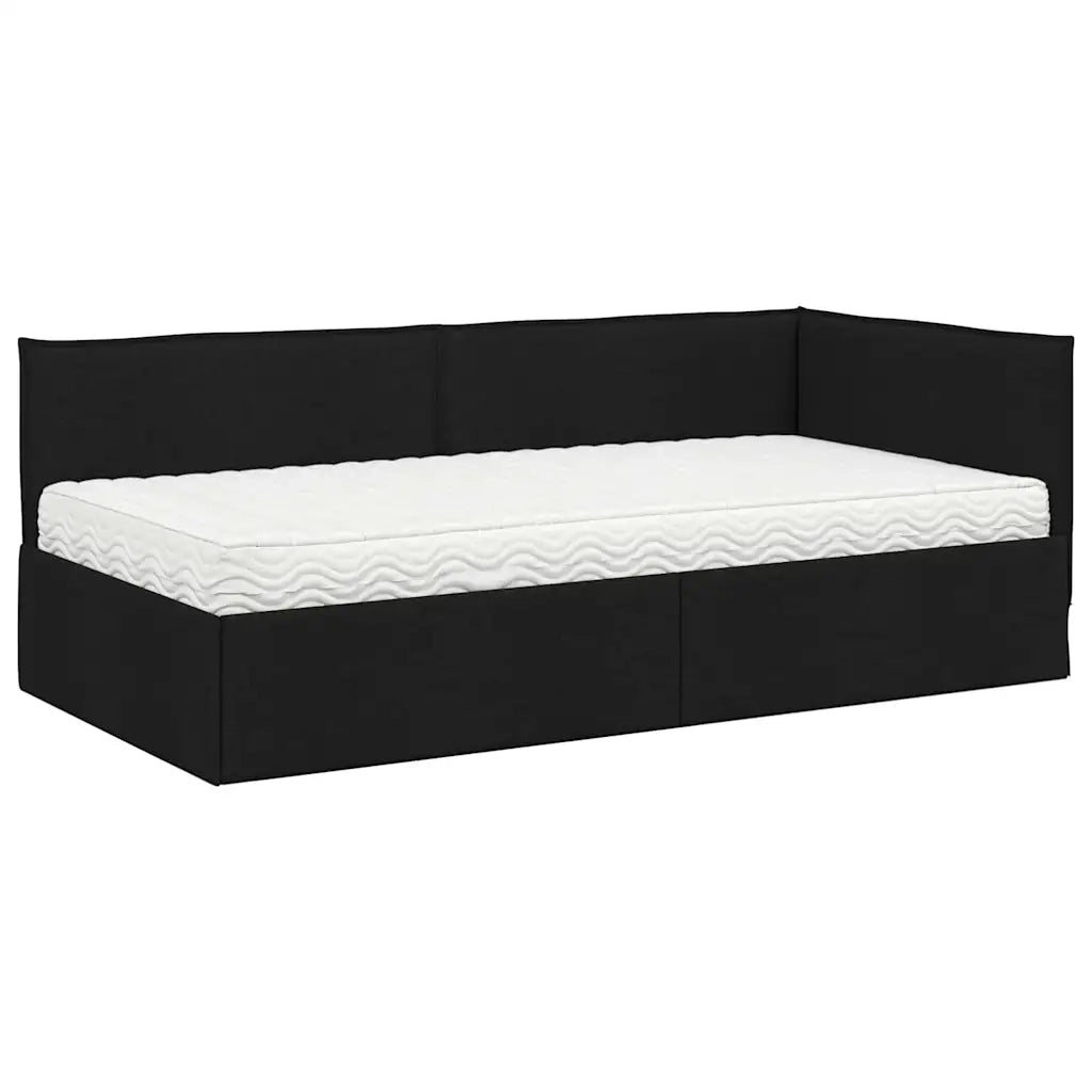 Struttura Letto Angolare con Materasso 2 pcs Verde Velluto 3394007