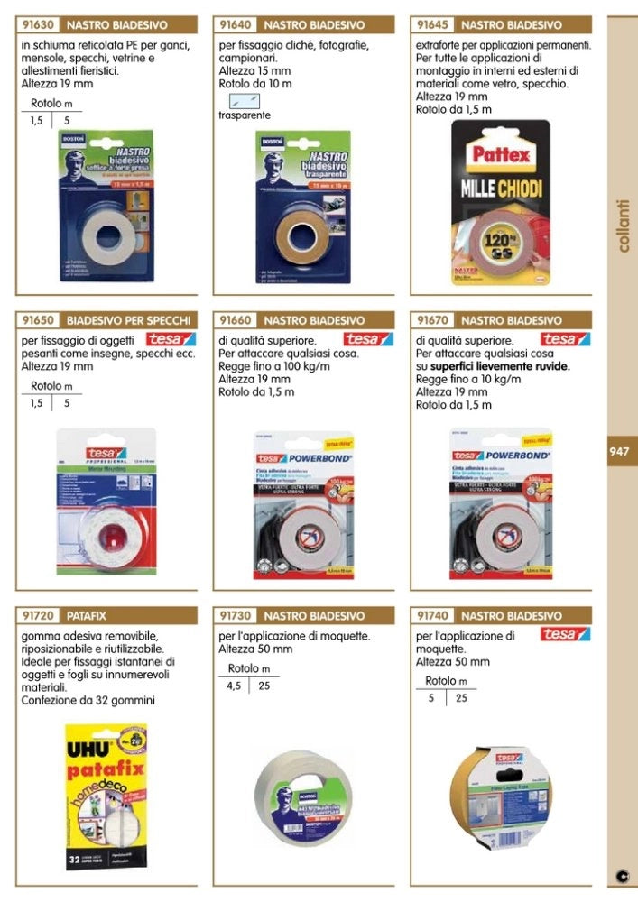 24pz nastro biadesivo ml.25x50mm. cod:ferx.36887