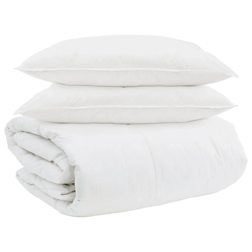 Set di Piumoni con cuscino 3 pz | Duvet Bianco Piuma d'anatra
