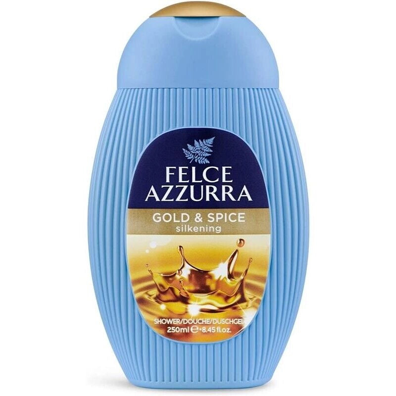 FELCE AZZURRA DOCCIA  IN FORMATO DA 250ML ORO E SPEZIE