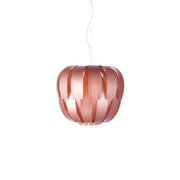 Sospensione Moderna Queen Polilux ® Pink Metal E Metallo Cromo 1 Luce E27