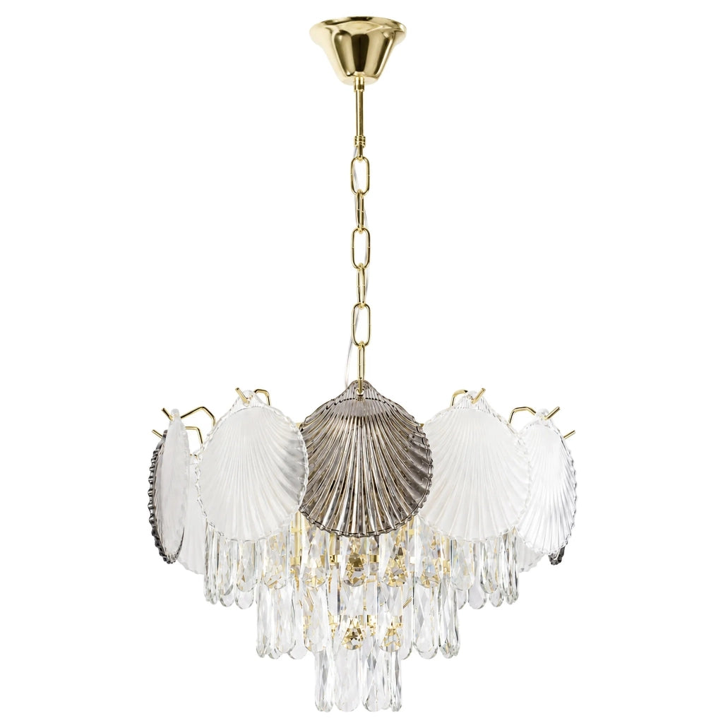 Lampada A Sospensione In Cristallo Swe083-cp 40cm Gold