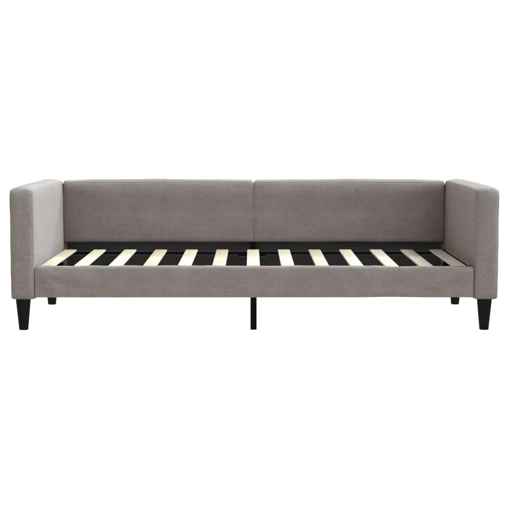 Letto singolo | Letto per adulti | Letto da Giorno Tortora 80x200 cm in Tessuto