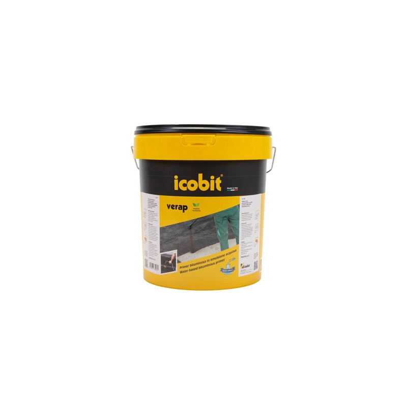 Primer bituminoso Verap 4 kg – Fondo adesivo per impermeabilizzanti prefabbricati