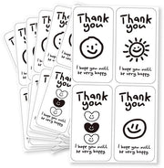 Sticker di ringraziamento personalizzabili da 100 per varie occasioni