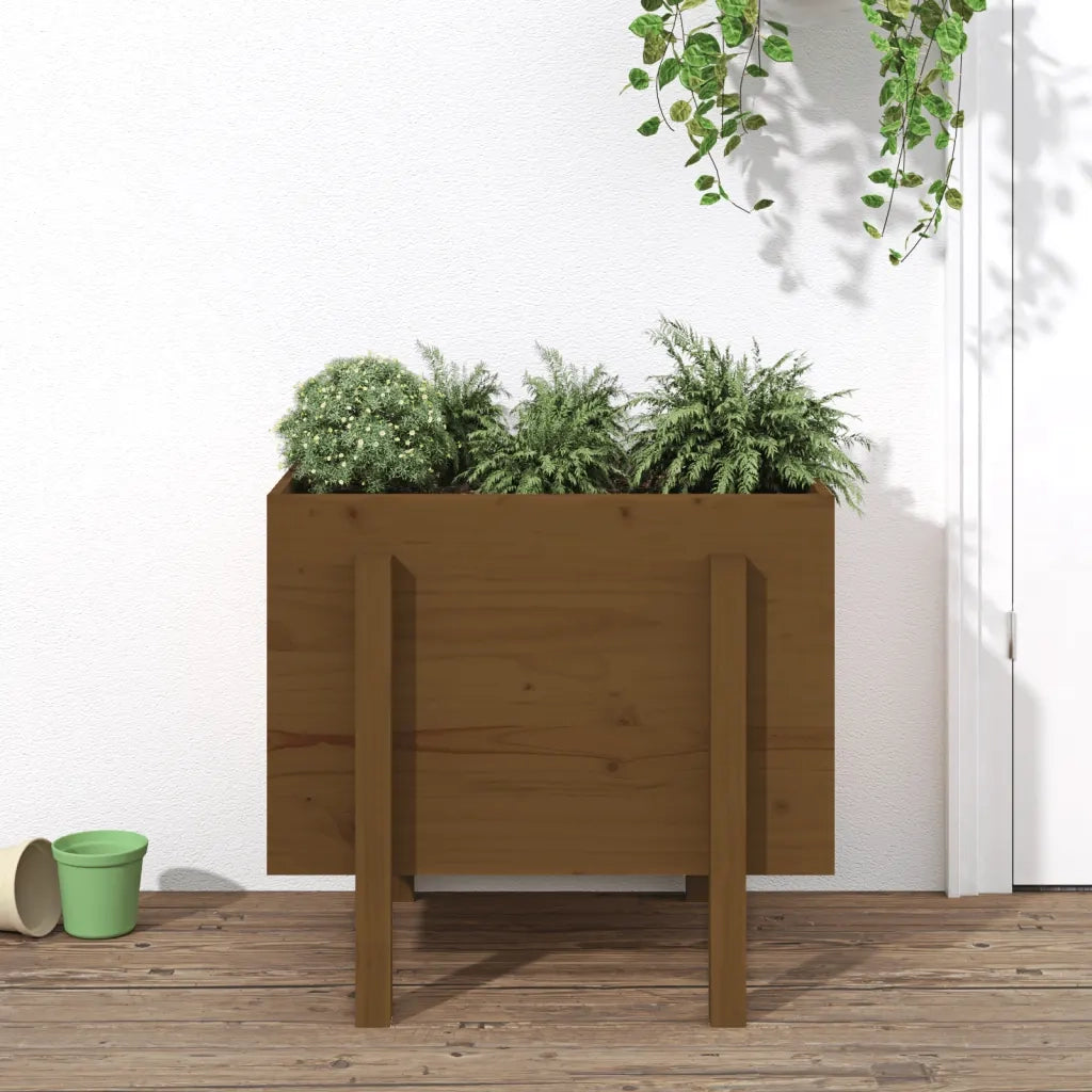 Fioriera da Giardino Ambra 62x50x57 cm Legno Massello di Pino 825208