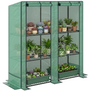 Serra Mini con 3 Ripiani ¨C zephmum ¨C Verde 144x48x152 cm