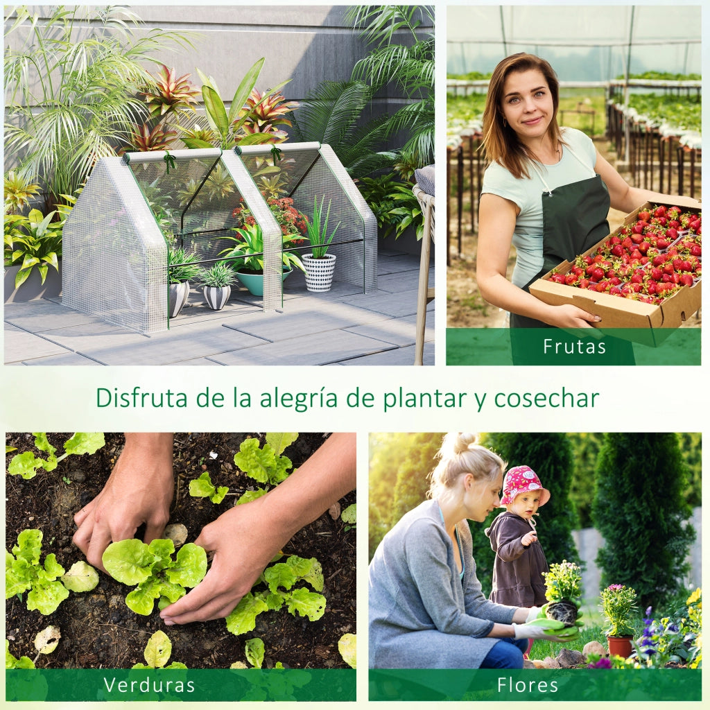 Mini Serra da Giardino ¨C zephmum ¨C Bianco 180x90x90cm
