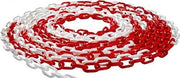 Catena 3 m Colonnine in PVC Bianco Rosso