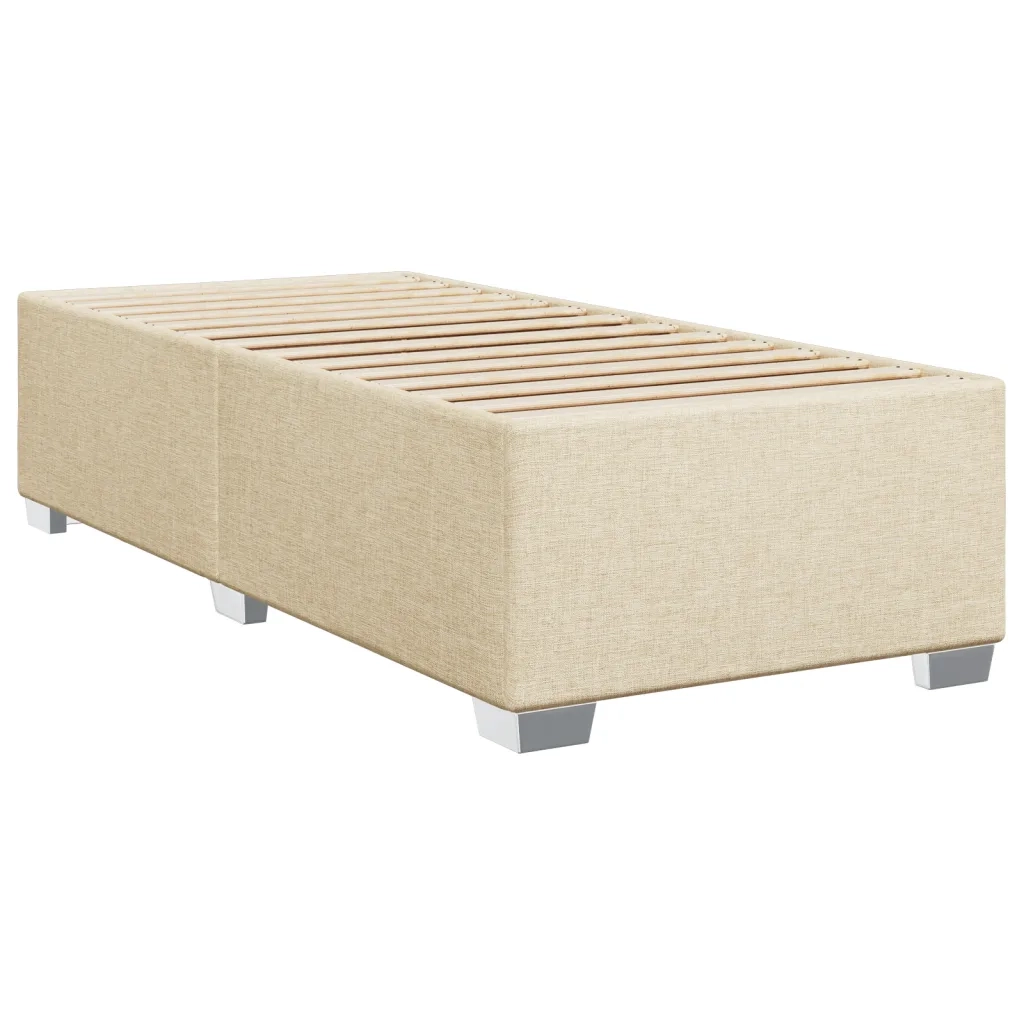 Giroletto senza Materasso-Struttura Letto Crema 100x200 cm in Tessuto 528536