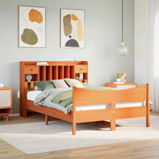 Giroletto senza Materasso Marrone Cera 150x200 cm Legno di Pino 3323376