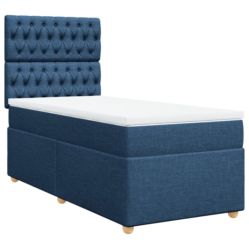 Giroletto a Molle con Materasso Blu 90x200 cm inTessuto 3293476