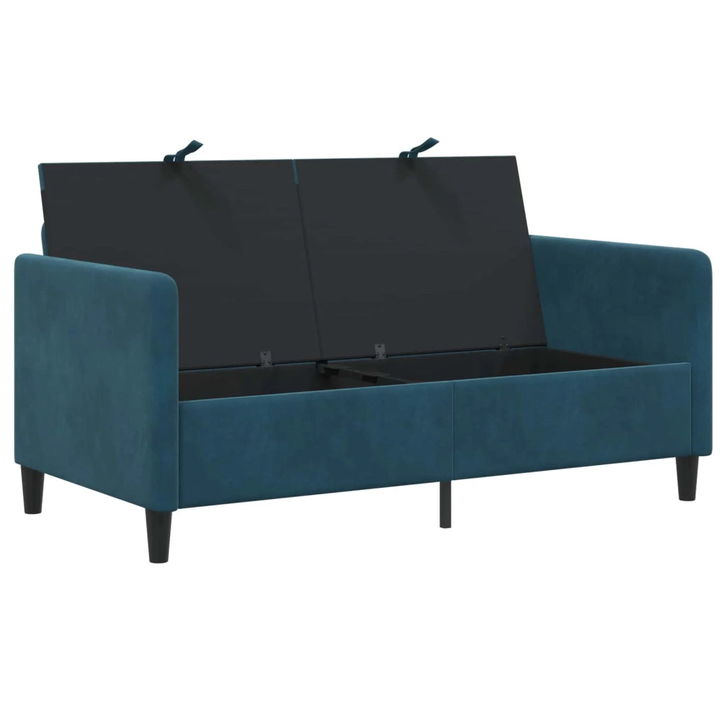 Divano con Storage Blu 152 x 78 x 87 cm Poliestere 42036942