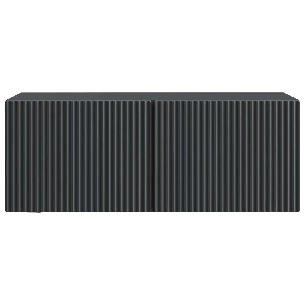 Mobile TV da Muro | Armadietto TV | Mobile Porta TV Nero 78,5 x 31 x 30 cm