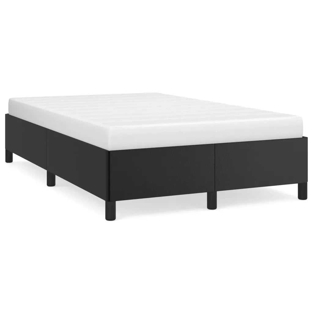 Giroletto senza Materasso-Struttura Letto Nero 120x190 cm Similpelle 242439