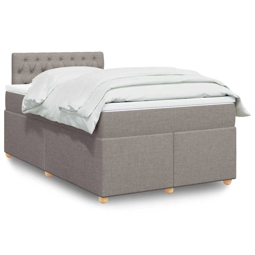 Giroletto a Molle con Materasso Tortora 120x190 cm in Tessuto 3286630