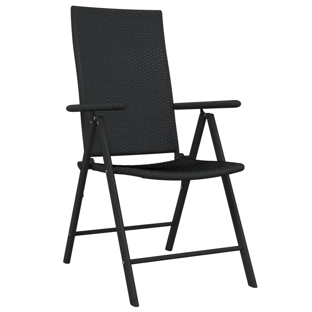 Set da Pranzo per Giardino 9 pz con Cuscini Nero 3099106