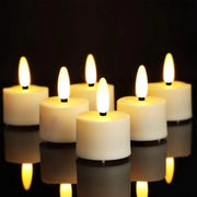 Luminarie a led - candele elettriche - 6 pezzi - con telecomando - fiamme intermittenti - candele ricaricabili - lumi da tavolo ricaricabili