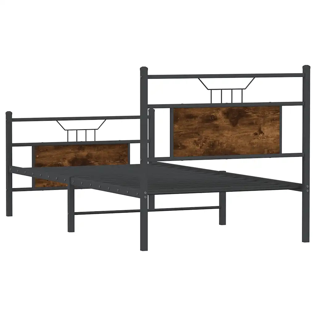 Giroletto senza Materasso Rovere Fumo 90x200 cm in Truciolato 4106754