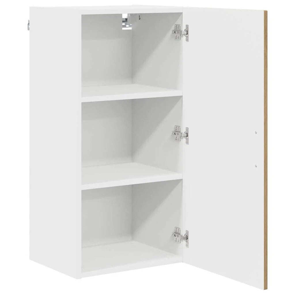 Mobile da cucina rettangolare moderno con ampio spazio contenitivo 40 x 31 x 80 cm realizzato in legno di rovere composito finitura artigianale 02_0053712