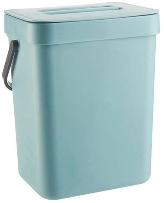 Contenitore di compost per cucina 3L - Montaggio a muro - Materiale PP - Disegno a stampo - Facile da riporre - Dimensioni 16,1x13x20,5 cm - Contenitore di rifiuti