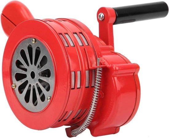Sirena di allarme antincendio - 120 dB - rotativa - manuale - per uso domestico - hotel - stazioni di servizio - pattuglia costiera - allarme incendio.