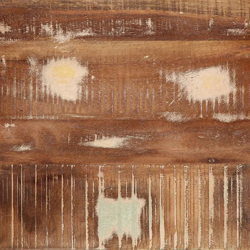 Set di 2 Comodini | Armadio da Notte | Mobiletto da notte 40x32x46 cm in Legno Massello di Recupero