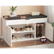 Trade Shop - Scarpiera Da Ingresso Cassapanca Portascarpe 100 X 30 X 39 Cm Multifunzione -