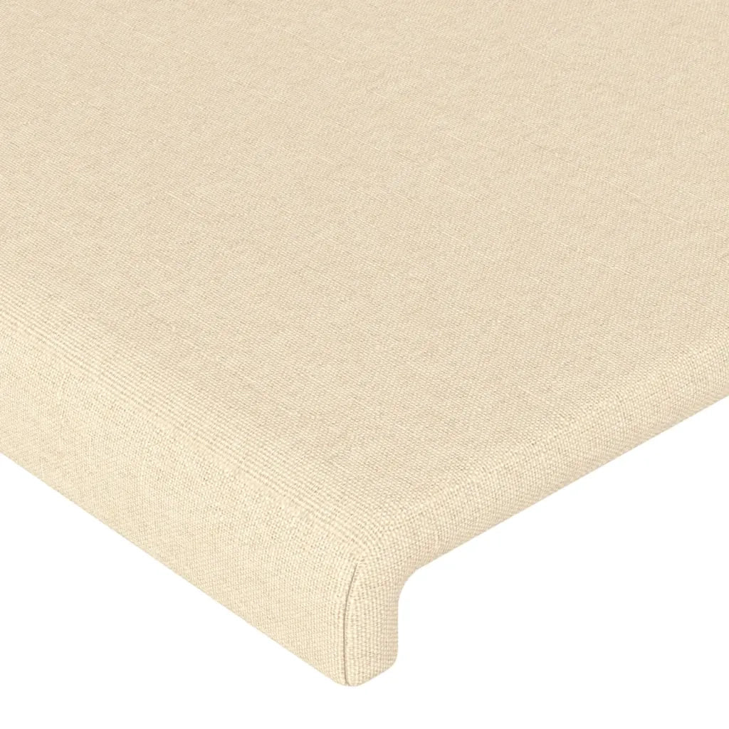 Testiera ad Orecchio Crema 183x23x118/128 cm in Tessuto 3117695