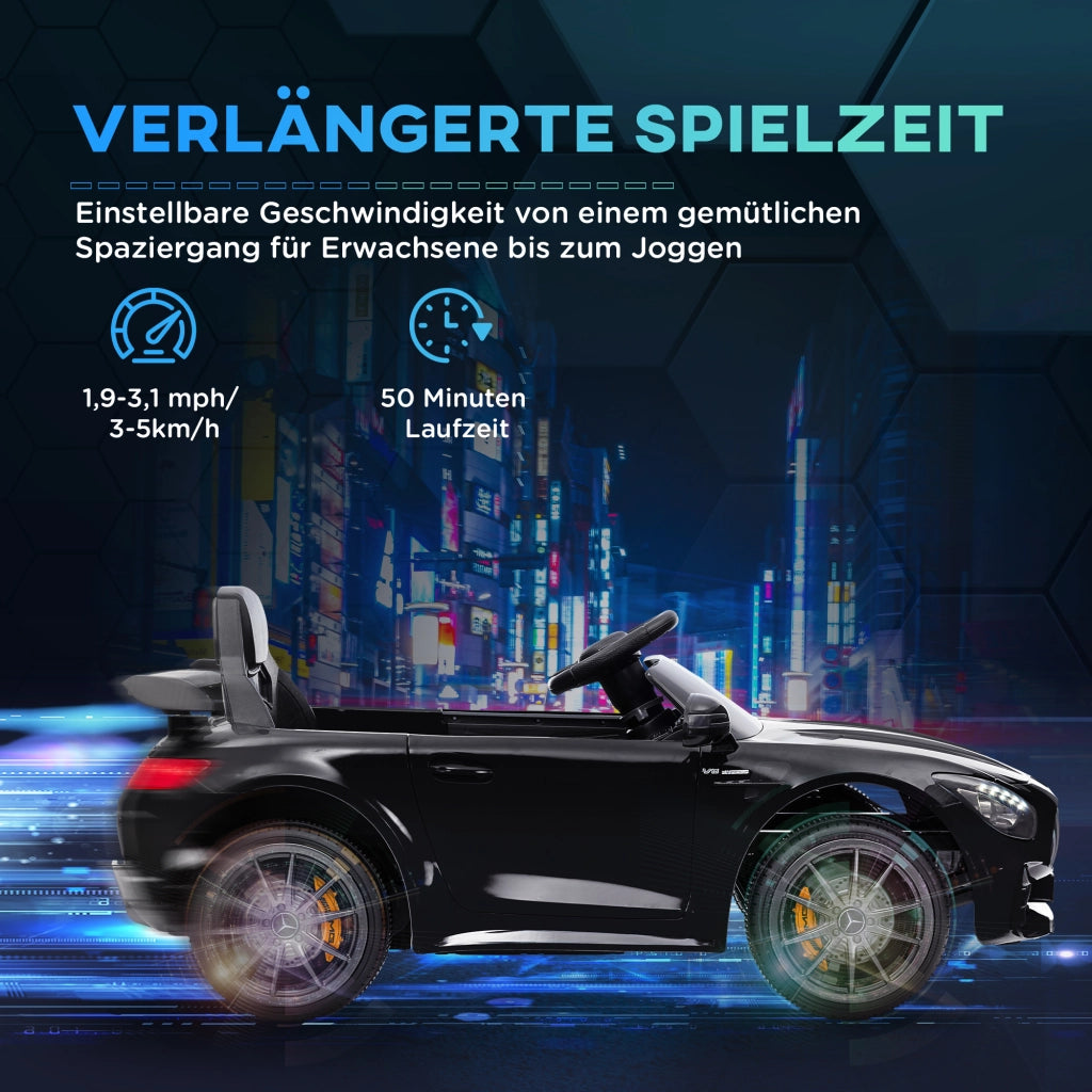 Auto elettrica per bambini Mercedes ¨C Minimal ¨C Nero