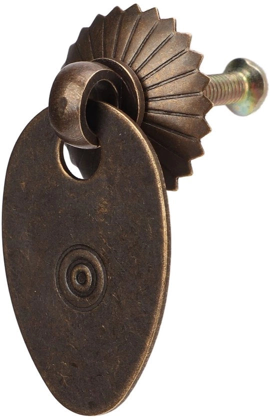 Maniglie per cassetti decorativi - 10 pezzi - maniglie in ottone - maniglie per cassetti - maniglie per lato e porta - robuste e resistenti - maniglie per cassetti