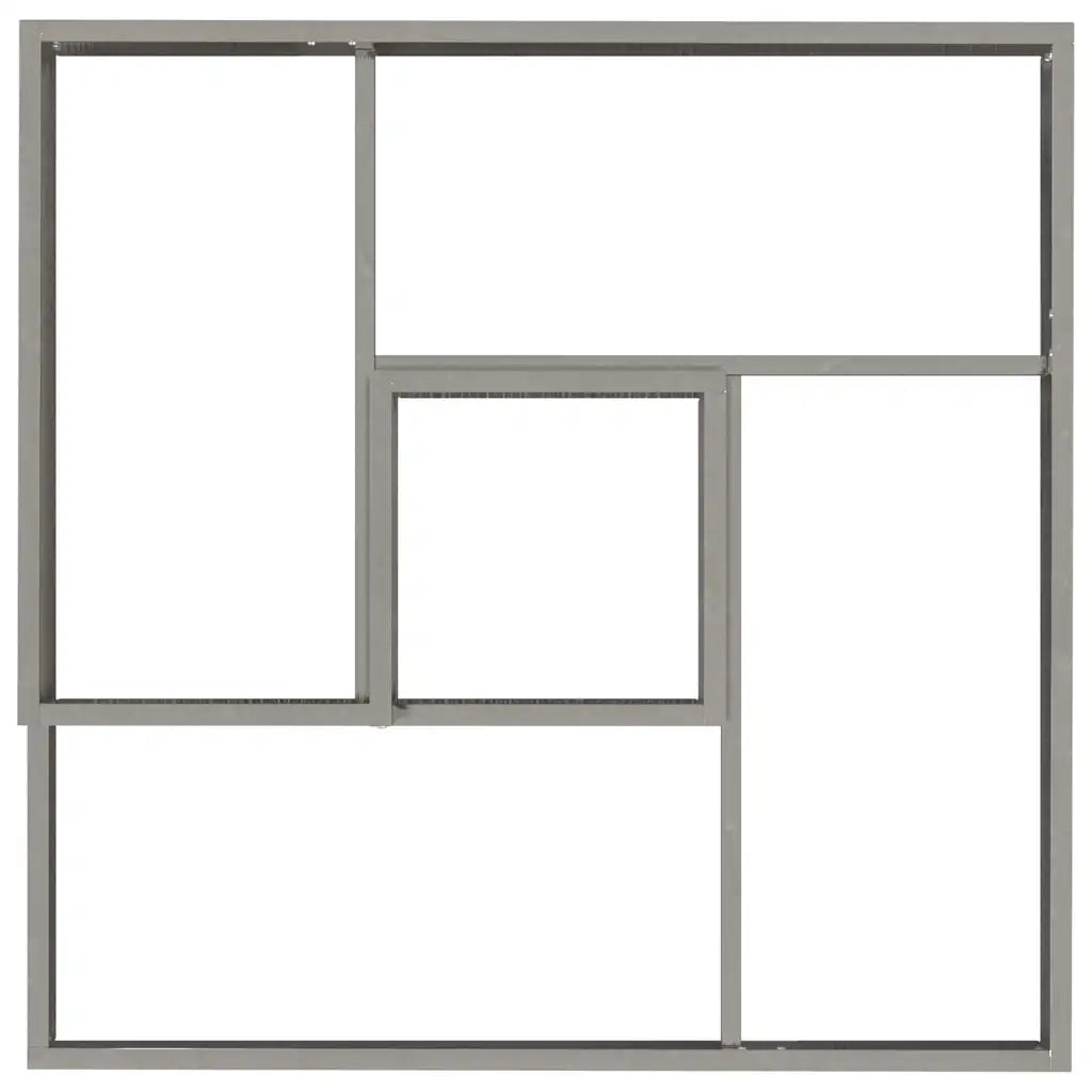 Fioriere | Cassetta per fiori | Vaso da giardino Argento 60 x 60 x 50 cm Acciaio zincato