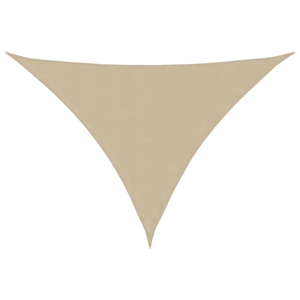 Parasole a Vela Oxford Triangolare 2,5x2,5x3,5 m Beige 135169