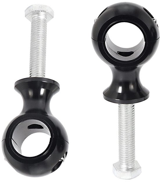 Montanti di Guida Elevati - Design Elevato - Manubrio Bar Montanti - 22mm/7/8 Pollici - Nero - Duraturo - Compatibile con Modelli Harley - Morsetto di Guida