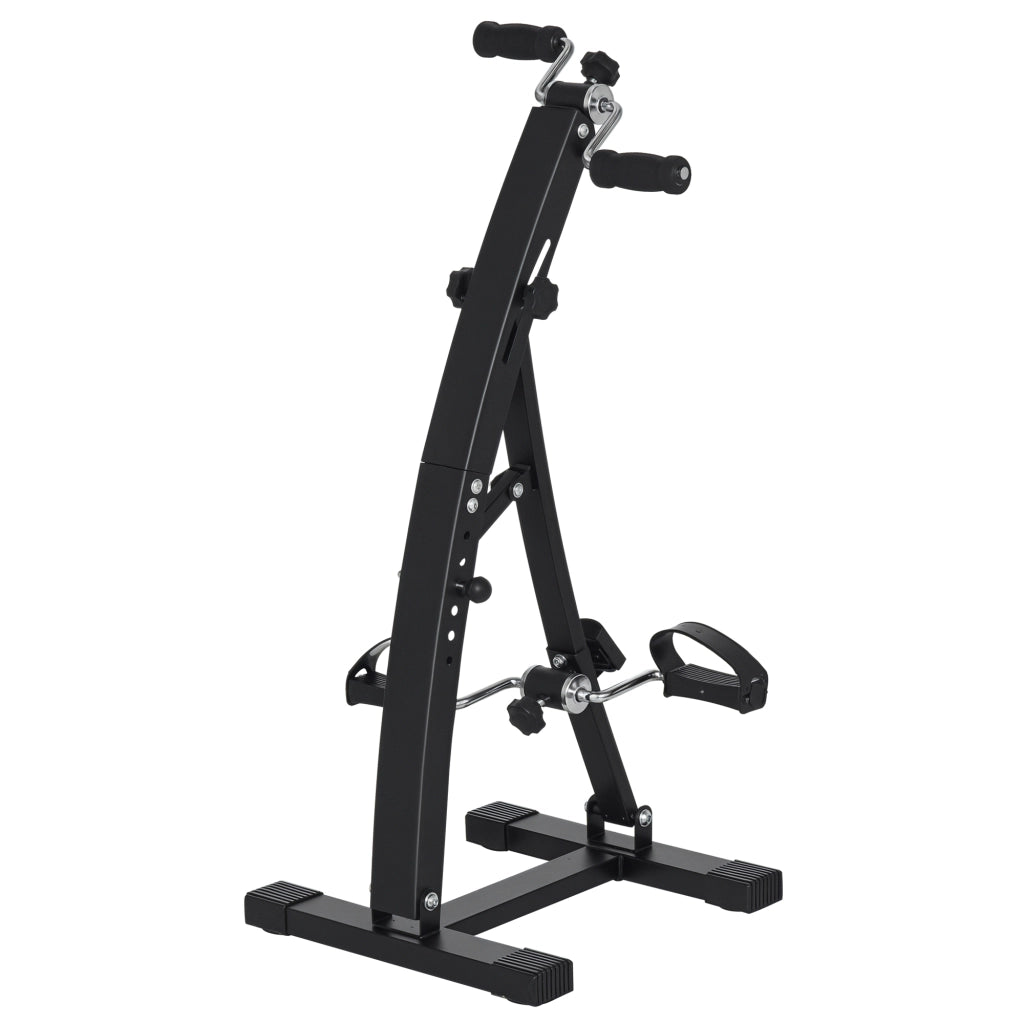 Pedaliera Fitness per Gambe e Braccia ¨C Xylo ¨C Display LED, Altezza Regolabile, 40x42.5x100 cm, Nero