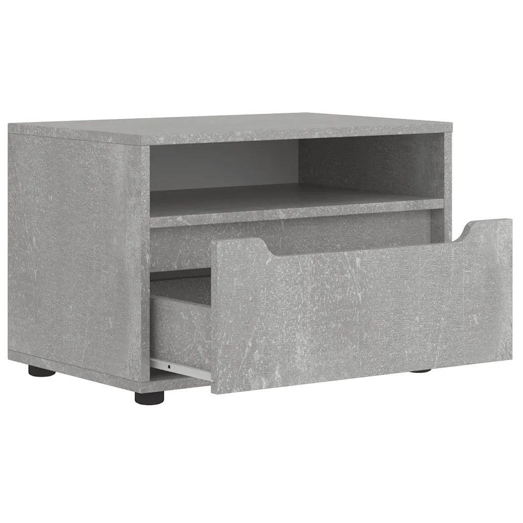 Mobile TV-Credenza per TV-Console TV VISNES Grigio Cemento 60x40x38 cm Legno Multistrato