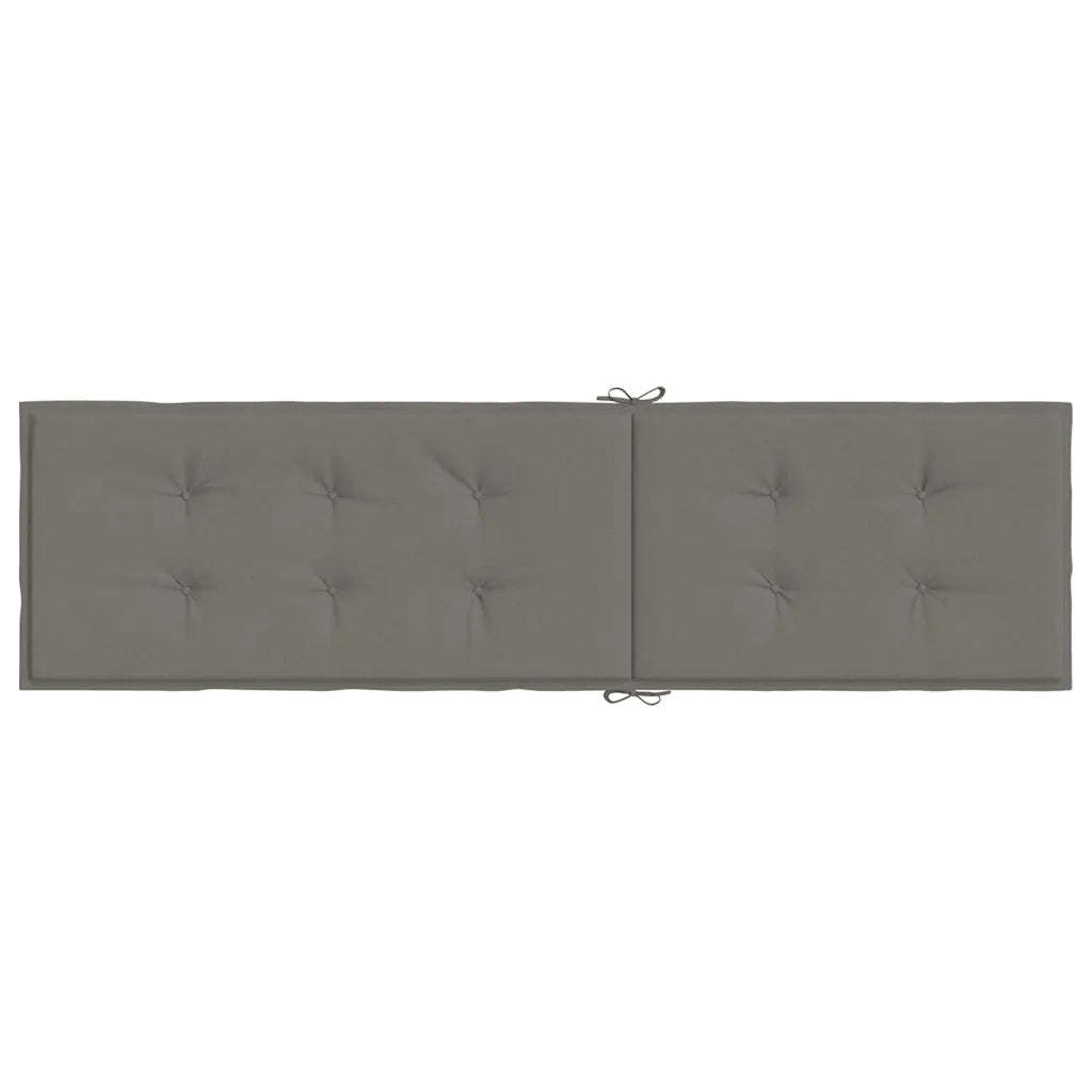 Cuscino per Sdraio Grigio Scuro Mélange (75+105) x 50 x 4 Tessuto 4002488