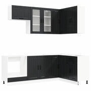 Unità Cucina LUCCA 8 pcs Nero Legno ingegnerizzato 3438468
