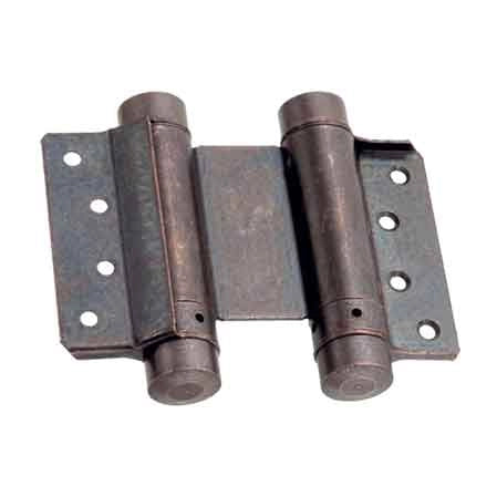 CERNIERA A MOLLA DOPPIA AZIONE 125 mm - Nichelato - 2 pezzi